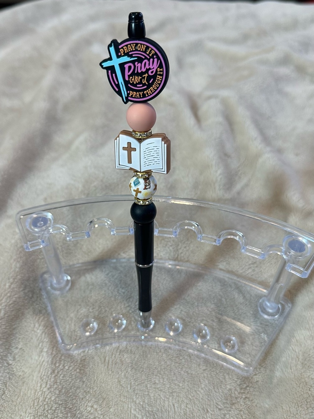 Religious beaded pen